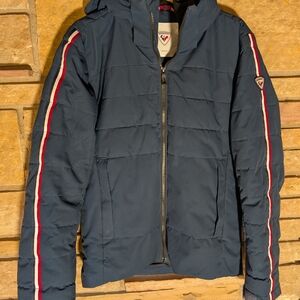 Rossignol Blue Jacket with Red and White Logo